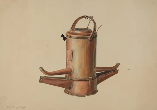 Lamp by Hans Mangelsdorf, index of american design, 1938