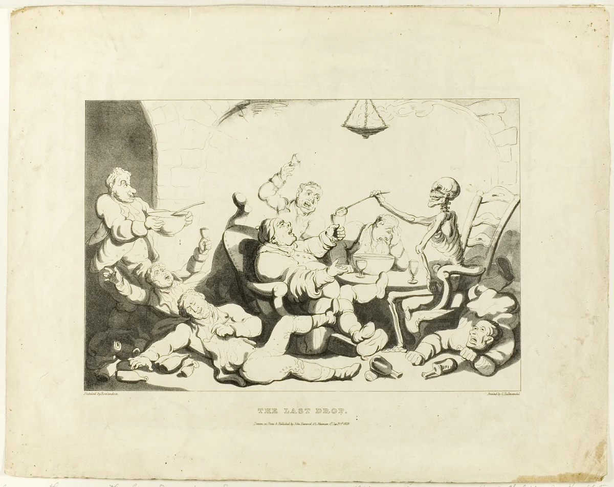 The Last Drop by Charles Joseph Hullmandel, print, 1829