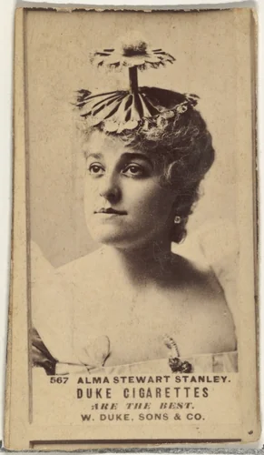Card Number 567, Alma Stewart Stanley, from the Actors and Actresses series (N145-7) issued by Duke Sons & Co. to promote Duke Cigarettes by W. Duke, Sons & Co., photograph, 1880-1889