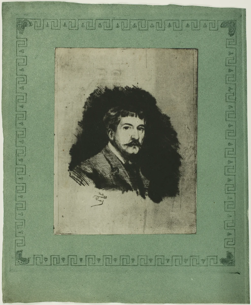 Portrait of Myself by Theodore Roussel, print, 1901