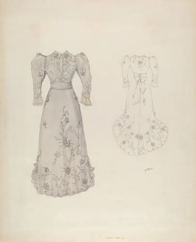 Dress by Aurelia Arbo, index of american design, 1937