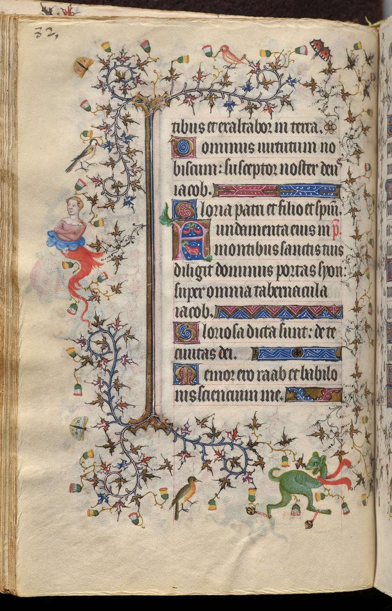 Hours of Charles the Noble, King of Navarre (1361-1425): fol. 41v, Text by Master of the Brussels Initials and Associates, book, 1400-1410