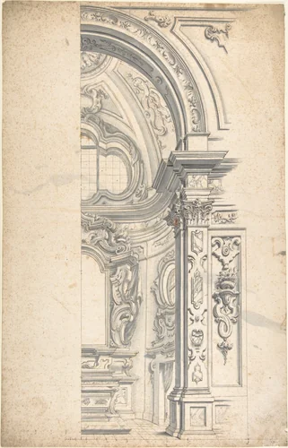 Project for a Chapel by anonymous, drawing, 1700-1780