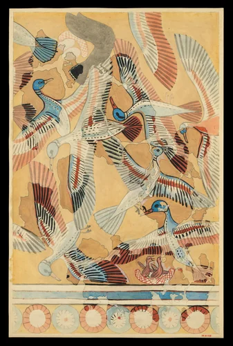 Flying Ducks by William J Palmer-Jones, artwork, -1390--1352