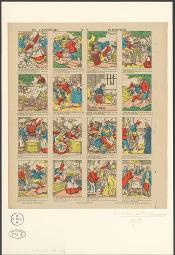 Tijl Uilenspiegel by anonymous, print, 1833-1911