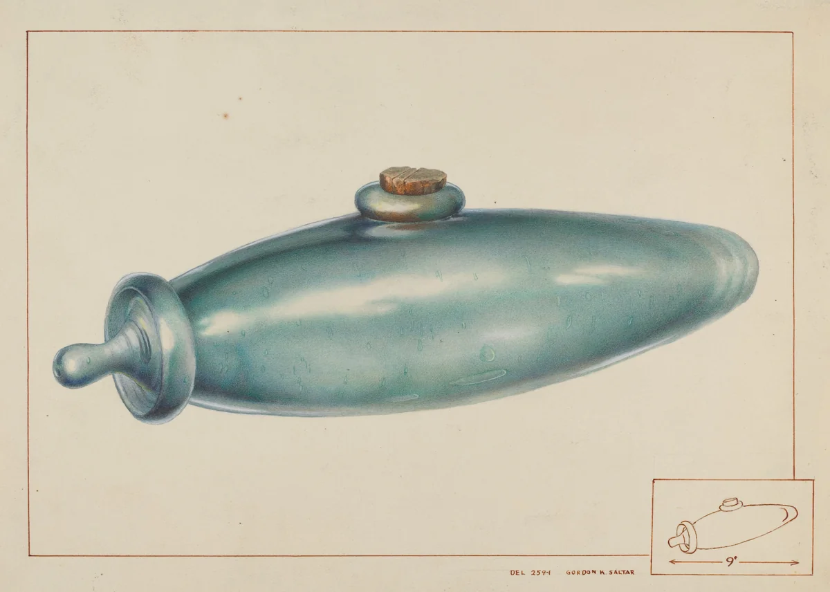 Nursing Bottle by Gordon Saltar, index of american design, 1938