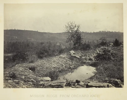Mission Ridge from Orchard Knob by George Barnard, photograph, 1864-1866