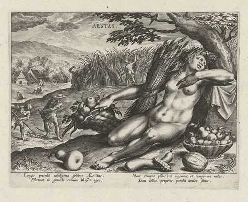 Zomer by Unknown, print, 1580-1584