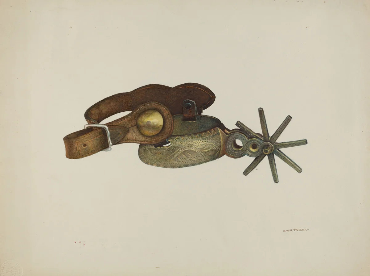 Spur by Robert W.R. Taylor, index of american design, 1940