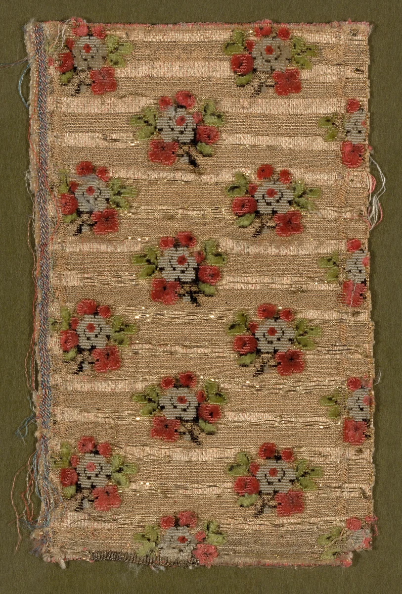 Fragment by France, textile, 1750-1775