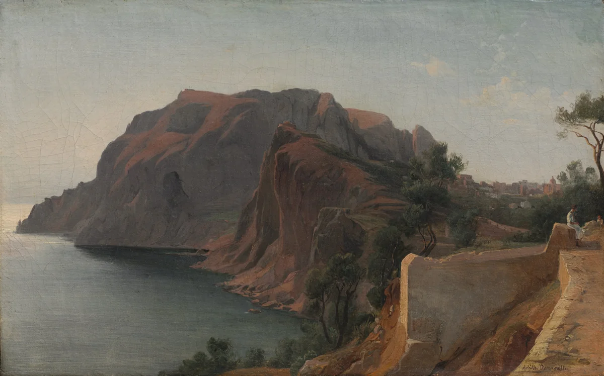 Capri by Jean Achille Benouville, painting, 1840-1850