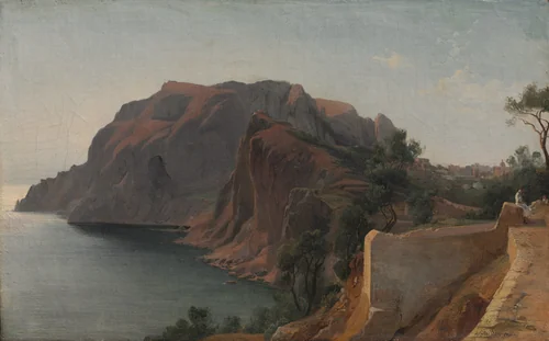 Capri by Jean Achille Benouville, painting, 1840-1850