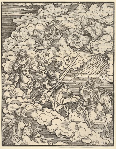 The Apocalyptic Riders, plate 3 from The Apocalypse by Hans Burgkmair, print, 1523-1524