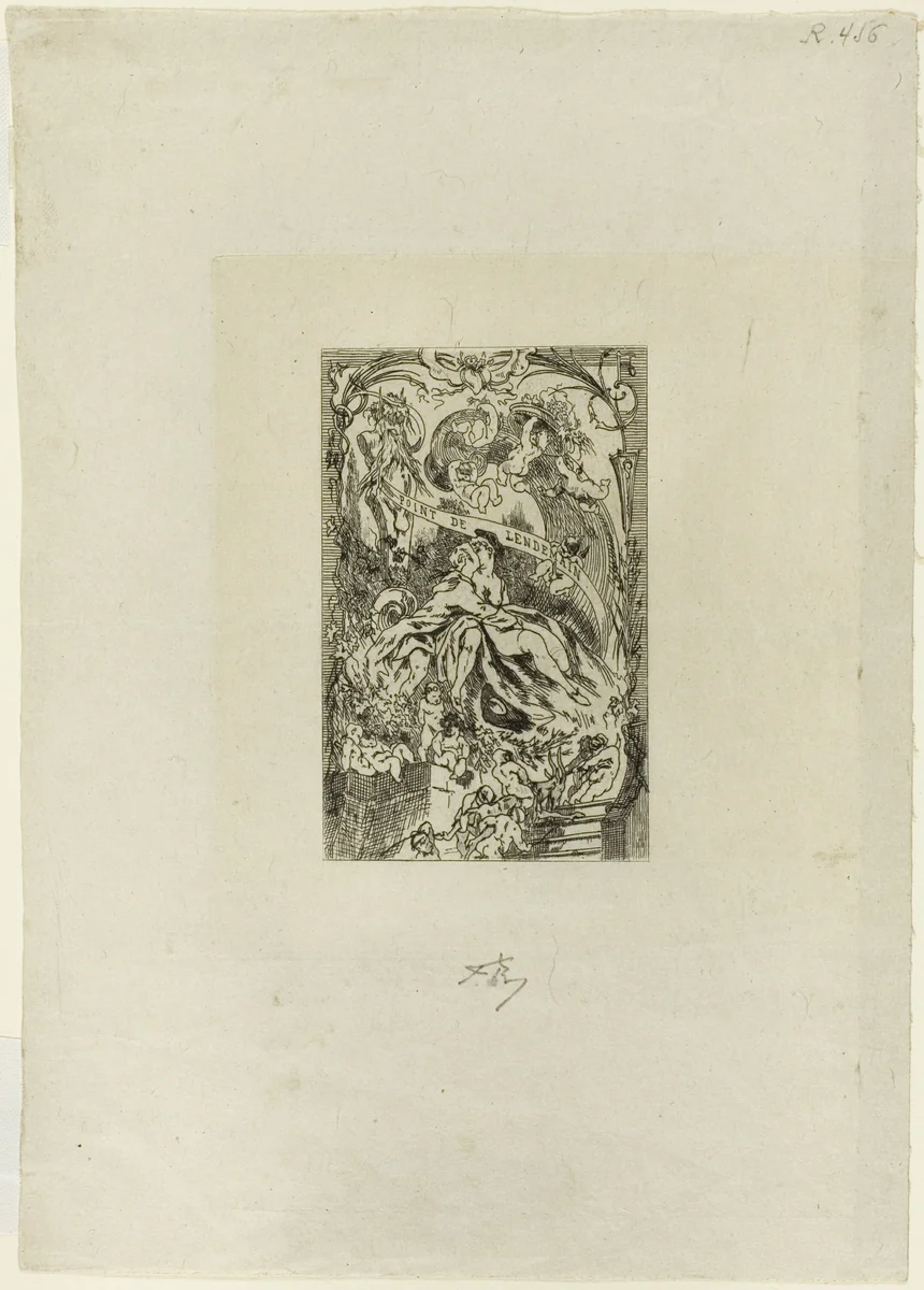 Frontispiece for Point de lendemain by Félicien Rops
Dominique-Vivant Denon, print, 1867