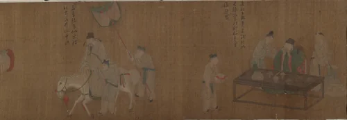 The Eight Drunkards by Unidentified Artist, painting, 1368-1911