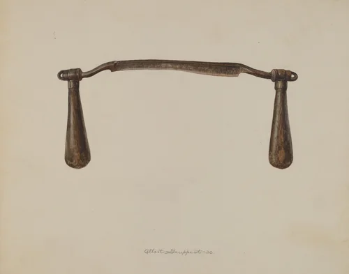 Adjustable Drawshave by Albert Geuppert, index of american design, 1938