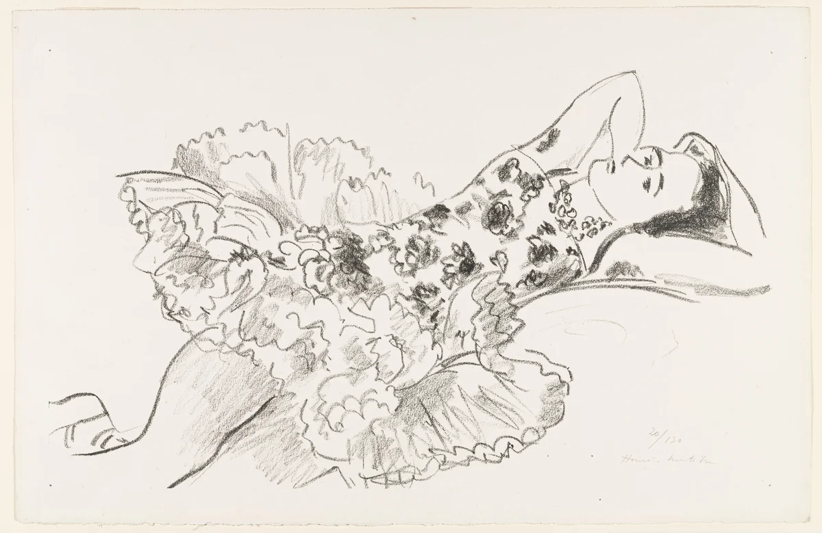 Untitled from Ten Dancers (Dix Danseuses) by Henri Matisse, print, 1927