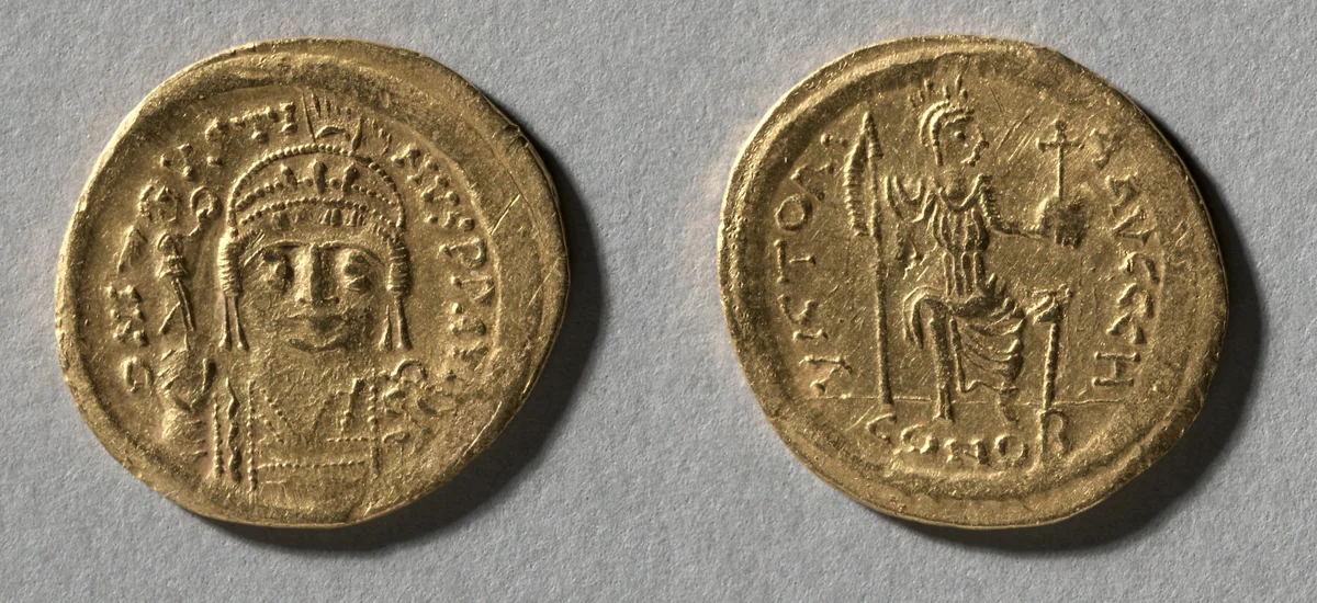 Solidus by Unknown, metalwork, 565-578