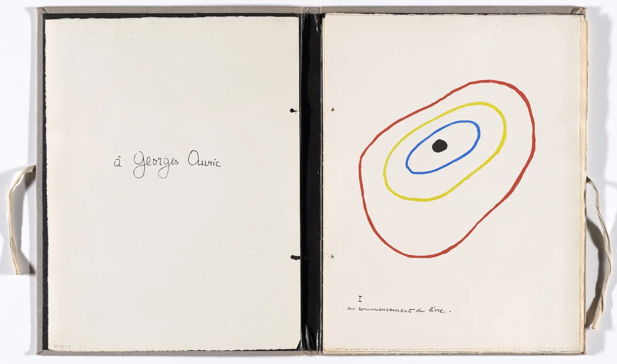 Plate (folio 2) from Il était une petite pie (Once There Was a Little Magpie) by Joan Miró, illustrated book, 1927