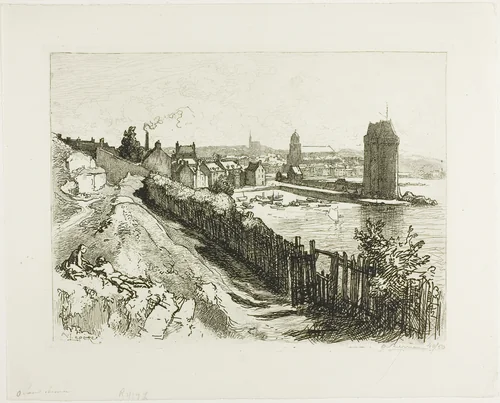 Saint-Servan by Louis Auguste Lepère, print, 1912