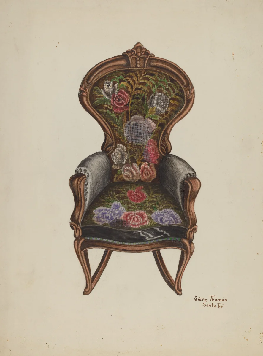 Rocker by Grace Thomas, index of american design, 1940