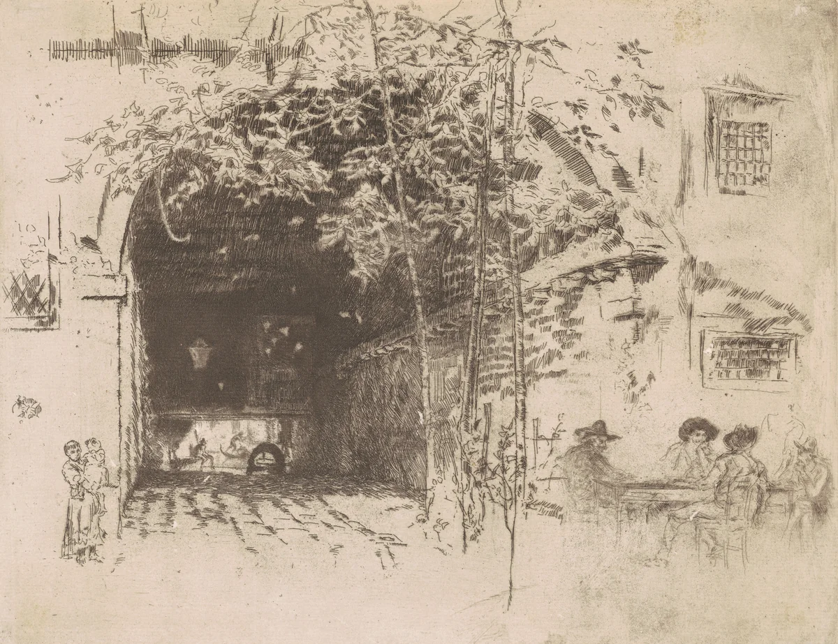 The Traghetto, No. 2 by James McNeill Whistler, print, 1880