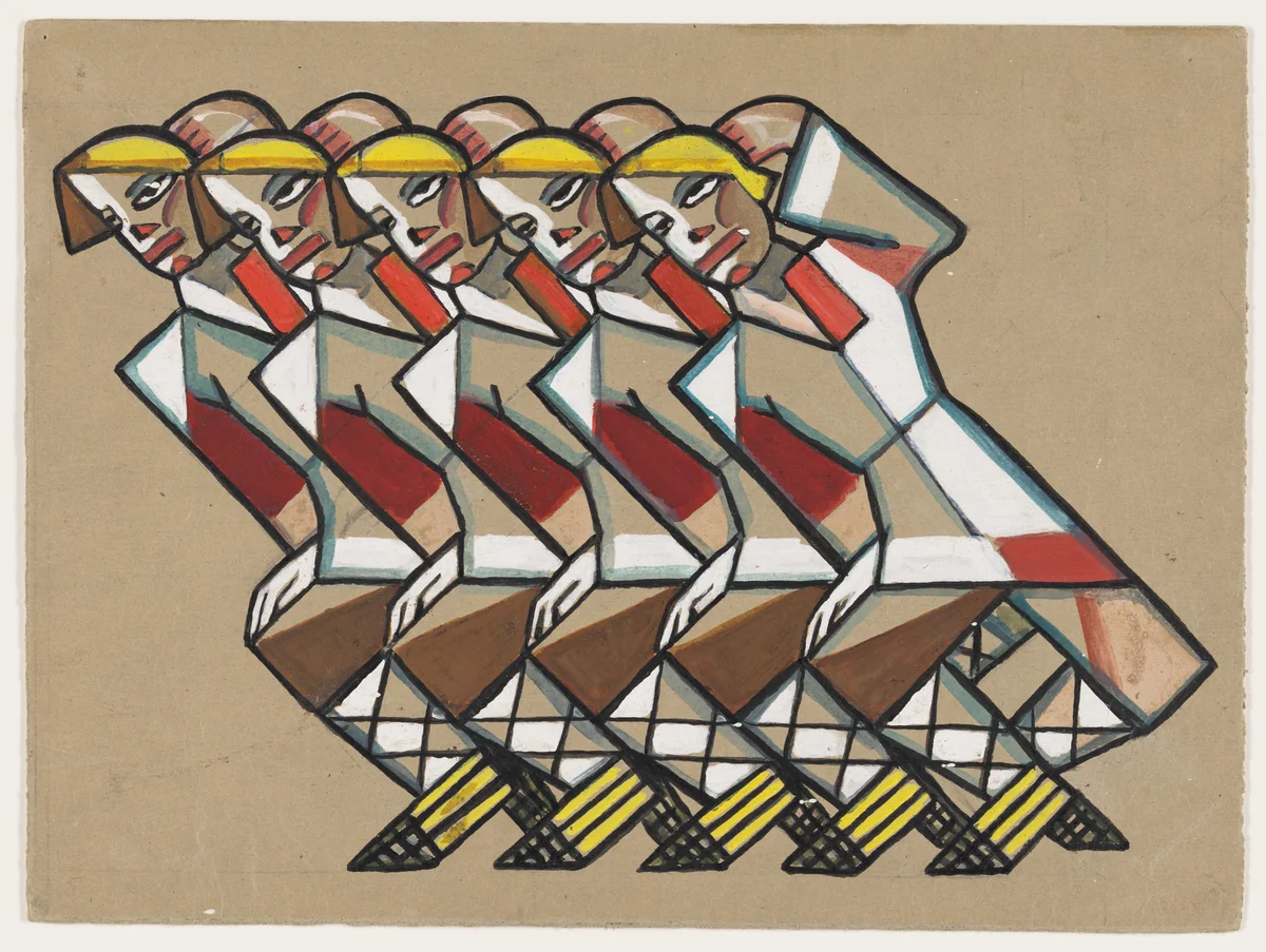 Costume design for the ballet Les Noces (The Wedding) by Sergei Soudeikine, drawing, 1929