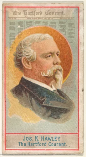Joseph R. Hawley, The Hartford Courant, from the American Editors series (N1) for Allen & Ginter Cigarettes Brands by Allen & Ginter, print, 1887