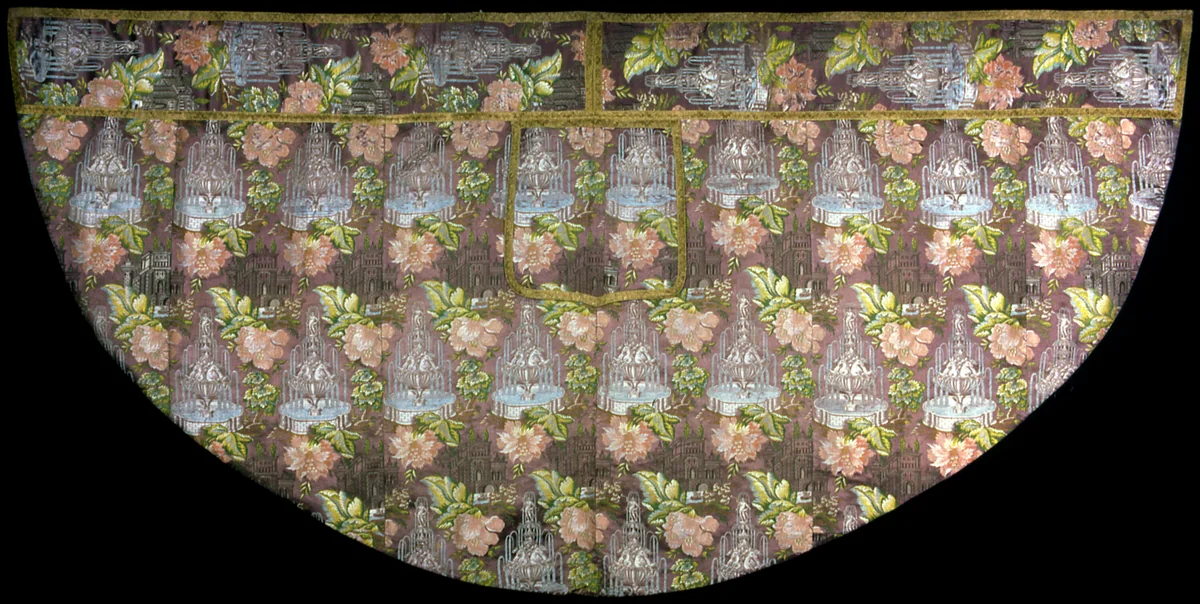 Cope with Hood and Orphrey Band by France or Italy, textile, 1725-1775