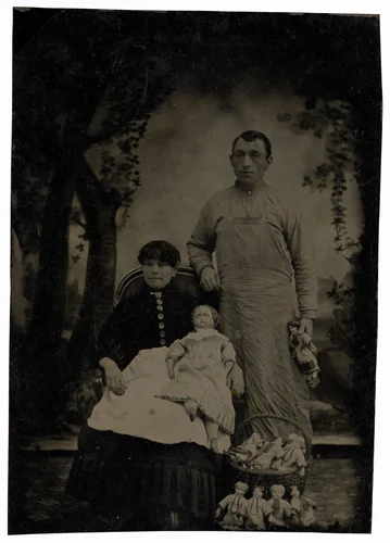 Portrait of Doll Makers by American 19th Century, photograph, 1840-1899