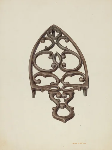 Trivet by Glenn Wilson, index of american design, 1942