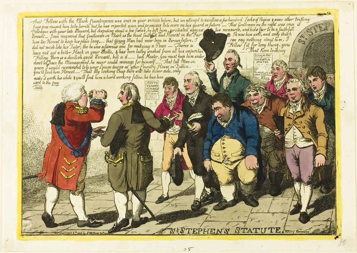 St. Stephen's Statute by Charles Williams, print, 1806