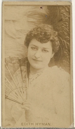 Edith Hyman, from the Actors and Actresses series (N145-8) issued by Duke Sons & Co. to promote Duke Cigarettes by W. Duke, Sons & Co., photograph, 1890-1895