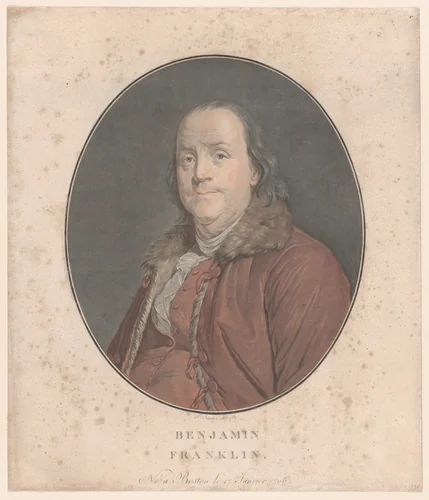 Benjamin Franklin by Jean François Janinet, print, 1789