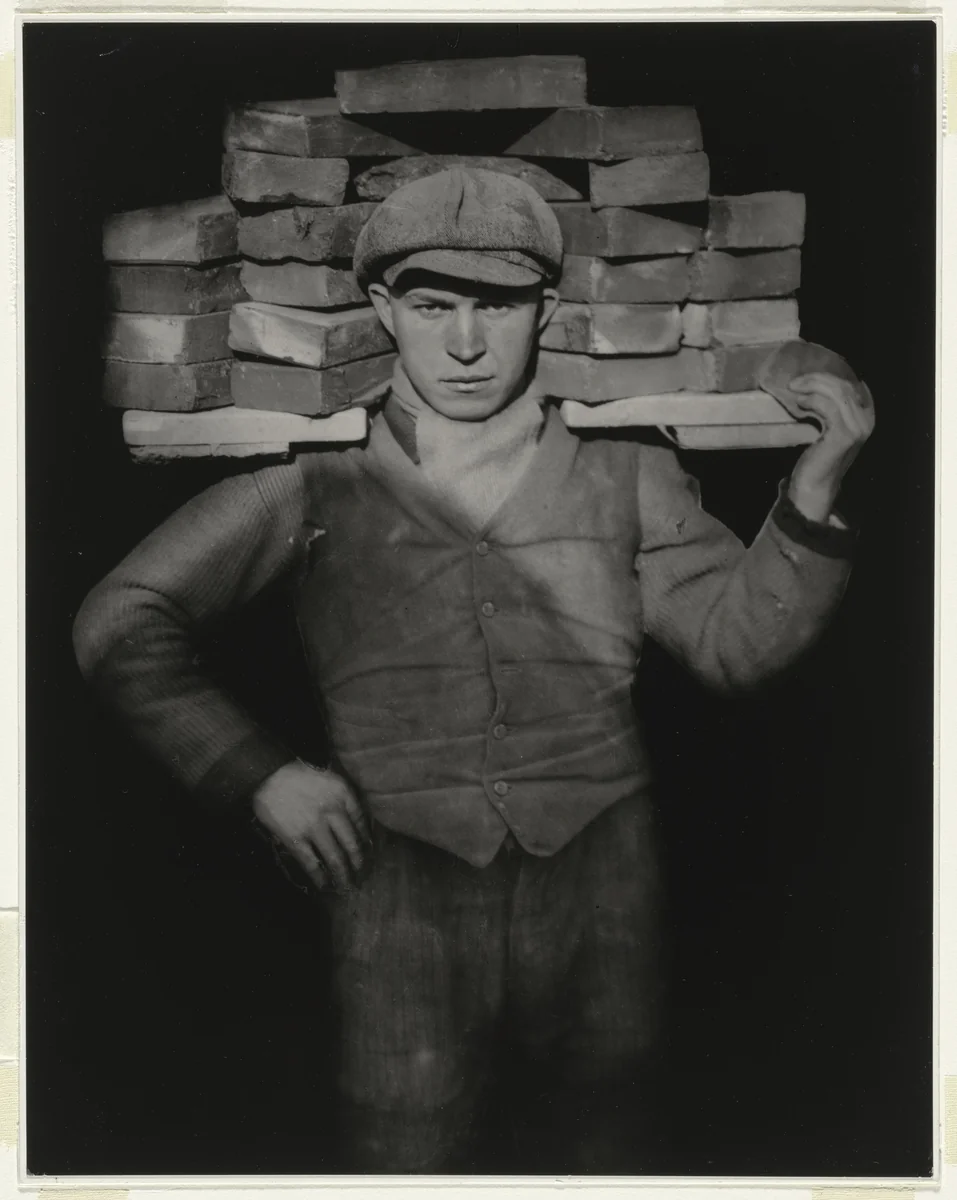 Bricklayer's Mate by August Sander, photograph, 1928