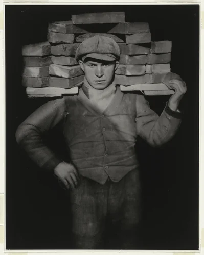 Bricklayer's Mate by August Sander, photograph, 1928