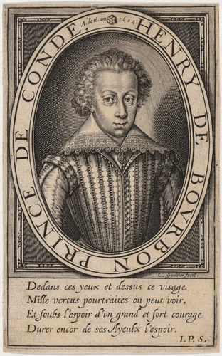 Henry II de Bourbon, Prince de Conde by Léonard Gaultier, print, 1604