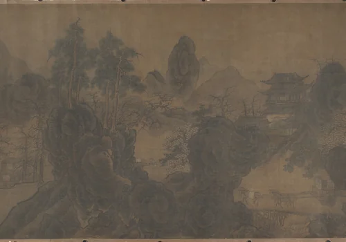 Traveling amid Mountains by Unidentified Artist, painting, 1600-1699