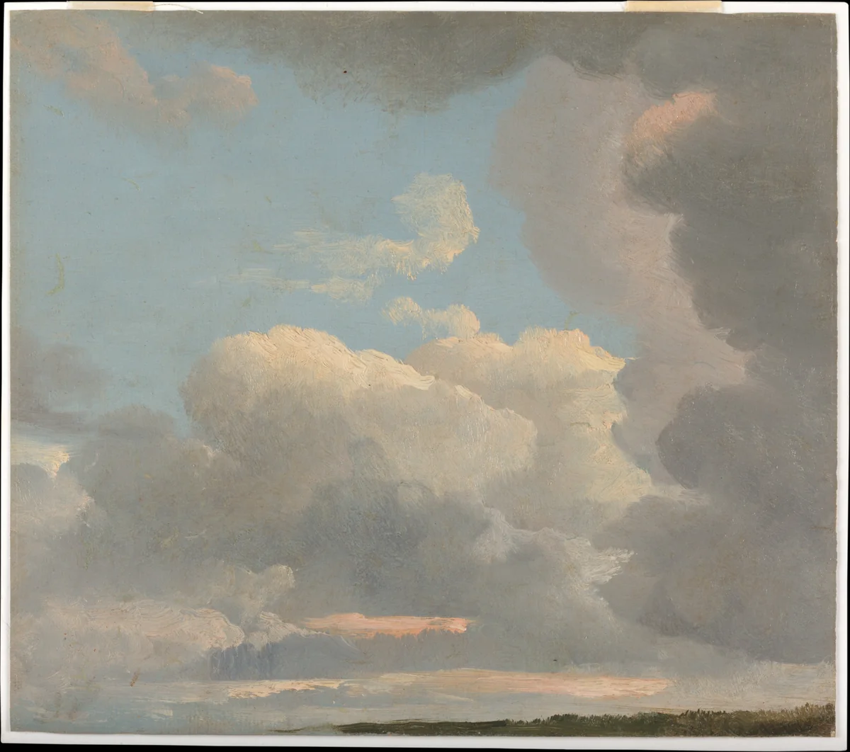 Cloud Study (Early Evening) by Simon Denis, painting, 1786-1806