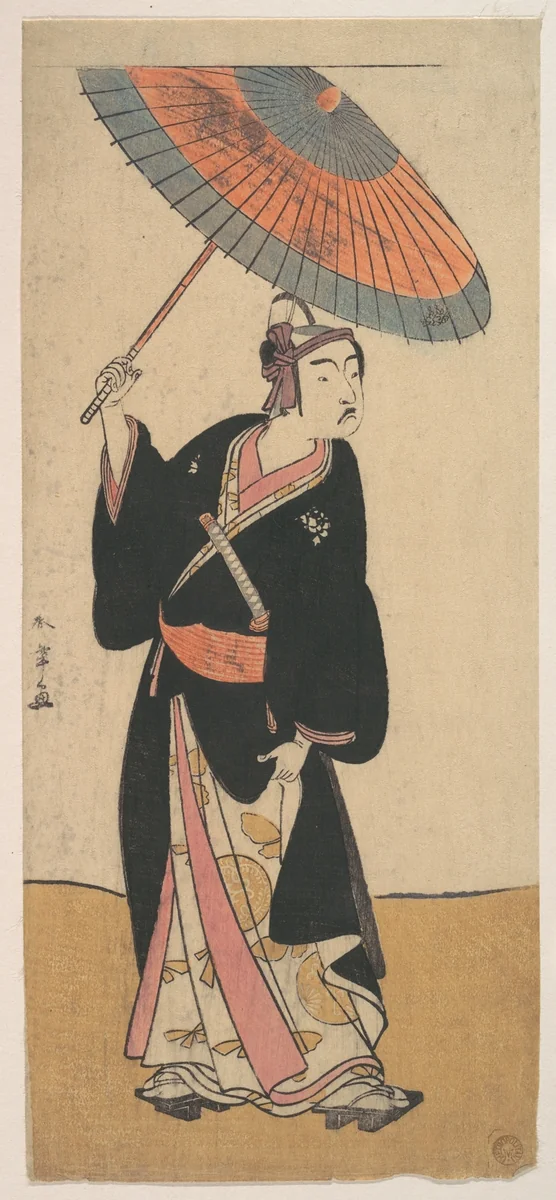 The Third Ichikawa Yaozo in the Role of Otokodate Sukeroku by Katsukawa Shunshô (勝川春章), print, 1784