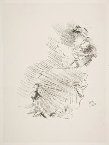 Reading by James McNeill Whistler, print, 1879