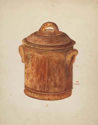 Jar by Margaret Stottlemeyer, index of american design, 1935-1942
