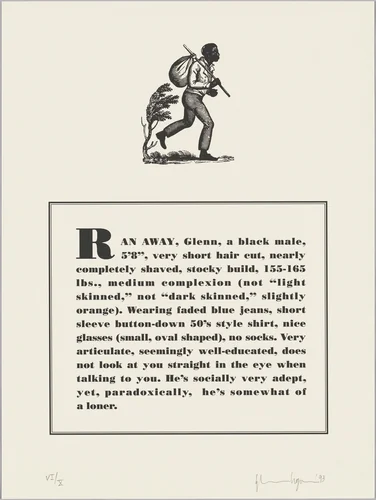 Untitled by Glenn Ligon, portfolio, 1993