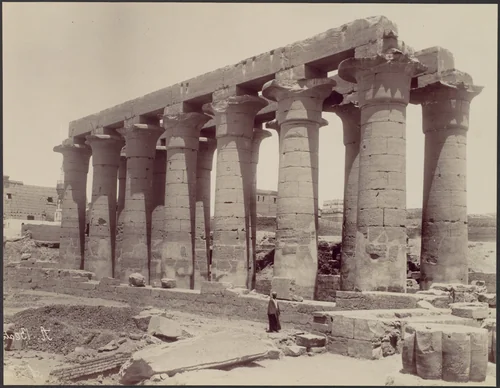 Luxor, vue du temple cote ouest by Antonio Beato, photograph, 1870-1879