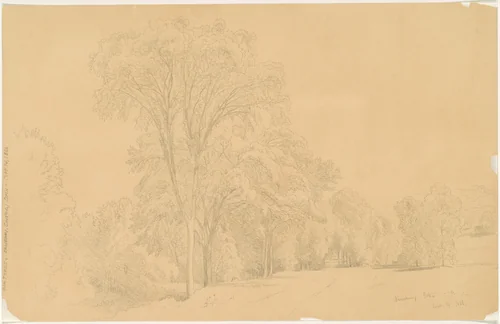 Simsbury, Connecticut by Aaron Draper Shattuck, drawing, 1866