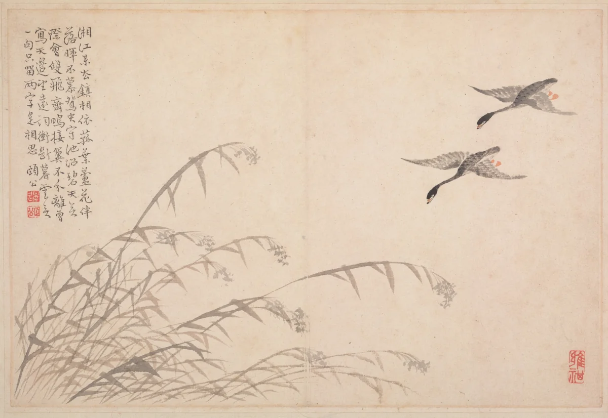 Album of Calligraphy and Paintings by Bian Shoumin, painting, 1700-1752