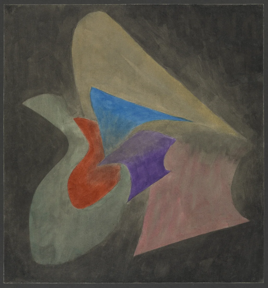 Colored Rhythm: Study for the Film by Léopold Survage, drawing, 1913