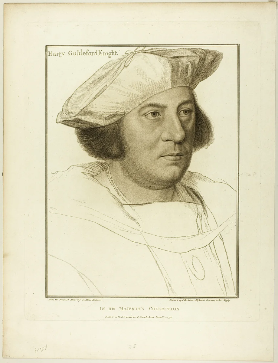 Sir Henry Guildeford by Francesco Bartolozzi, print, 1792