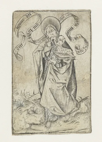 Johannes de Evangelist by Israhel van Meckenem, print, 1455-1503