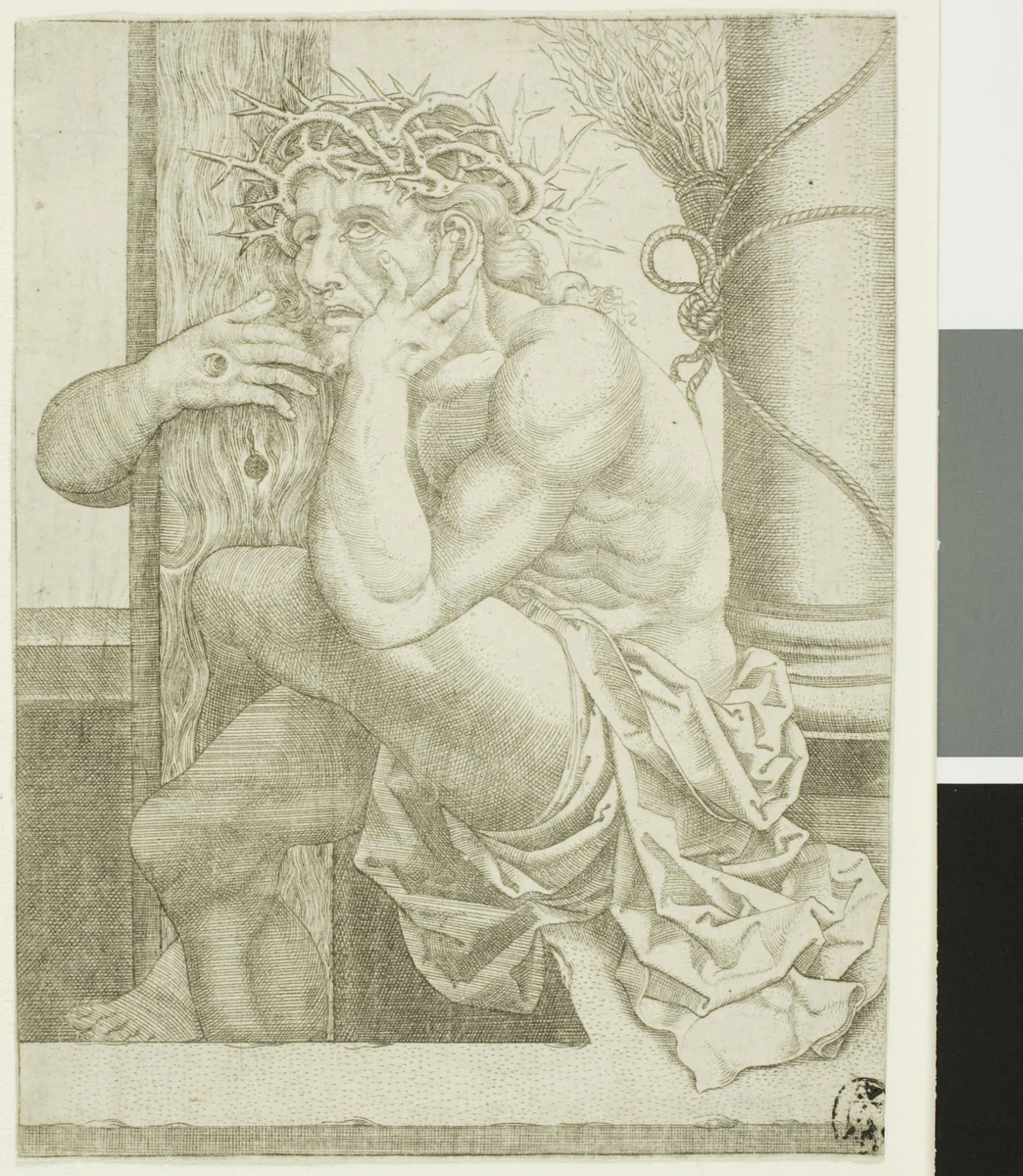 The Man of Sorrows by Frans Crabbe, print, 1540-1550